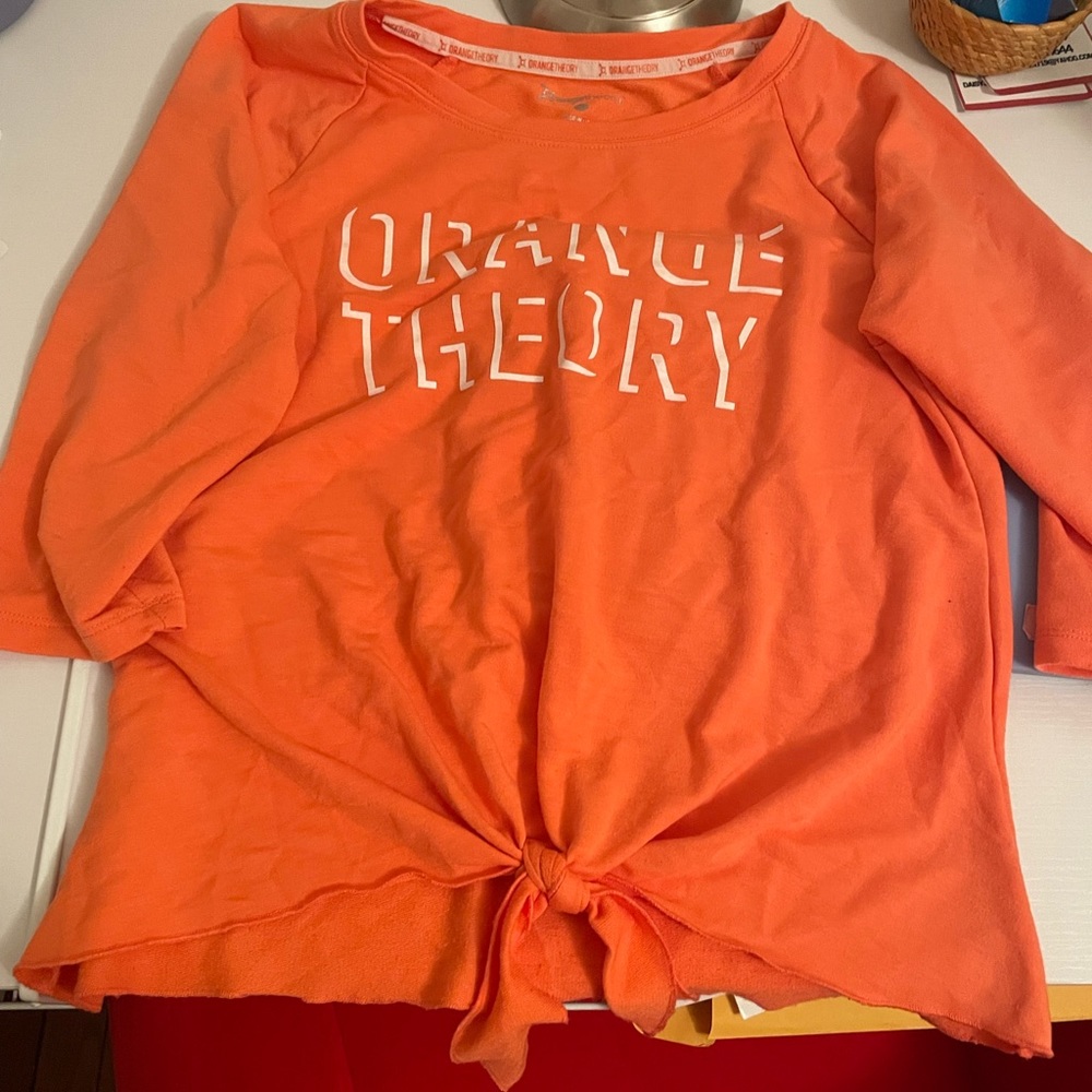 Orangetheory tie front top